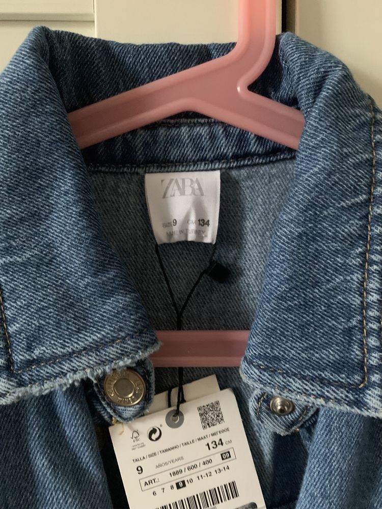 Zara bluza jeans 134 nowa
