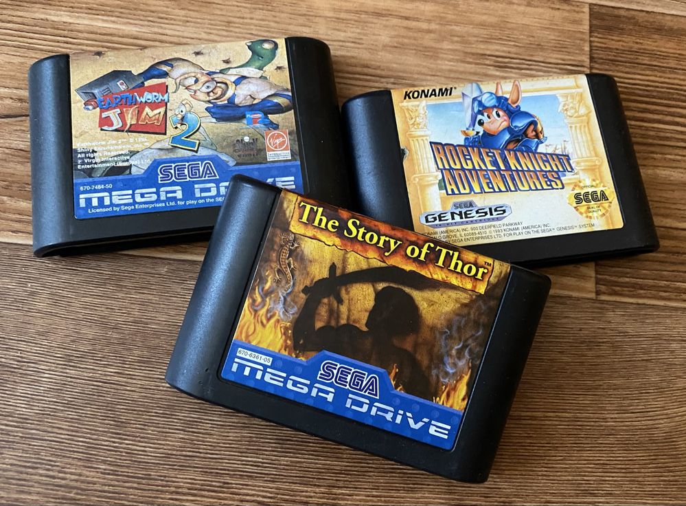 Sega Mega Drive (Genesis): Earthworm Jim, Aladdin, Terminator, Rage