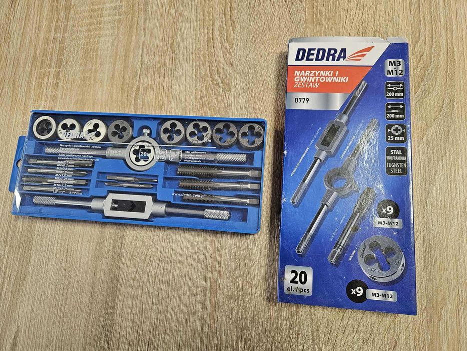Zestaw narzynek i gwintowników DEDRA 0779 STAN SKLEPOWY