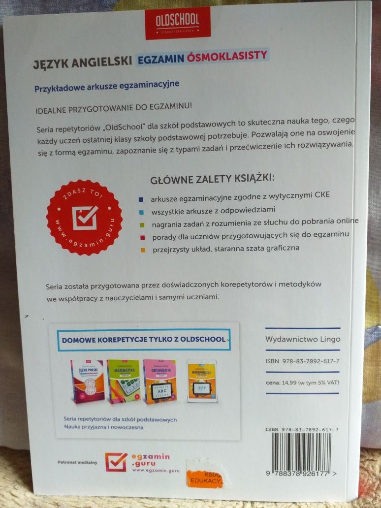Książka Język angielski Ósmoklasisty