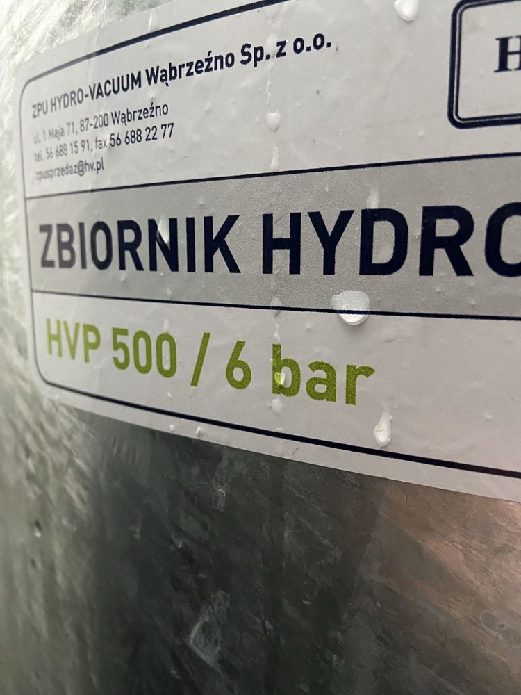 Zbiornik hydroforowy ocynkowany 500l