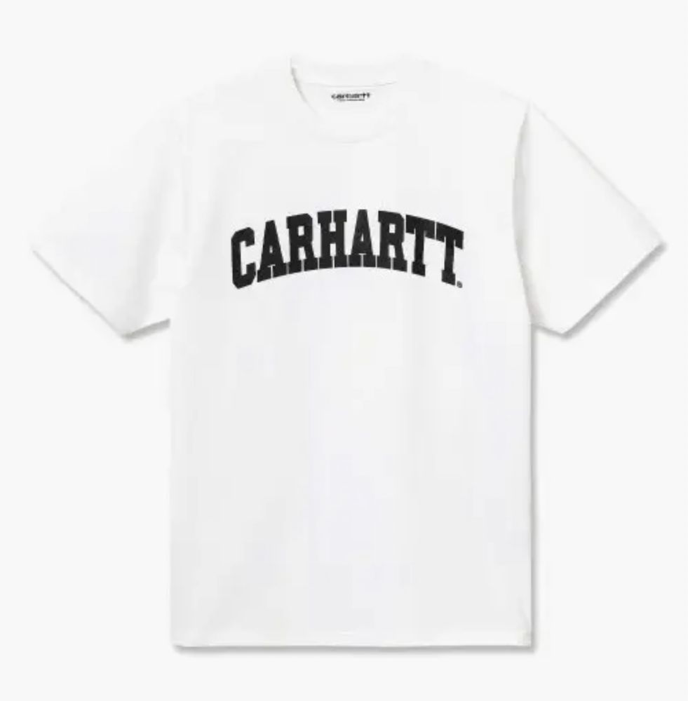 Мужские футболки Carhartt University Кархарт белая черная