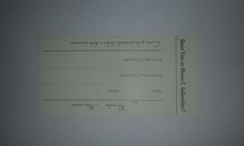 Postal da Fundação Calouste Gulbenkian