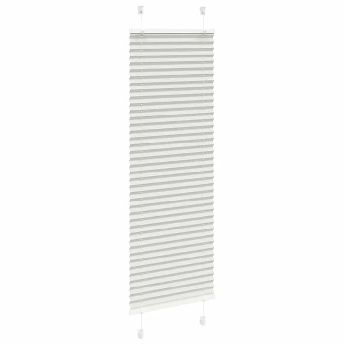 Vidaxl Roleta Plisowana Jasnoszara 45X100 Cm Szerokość Tkaniny 44,4 Cm