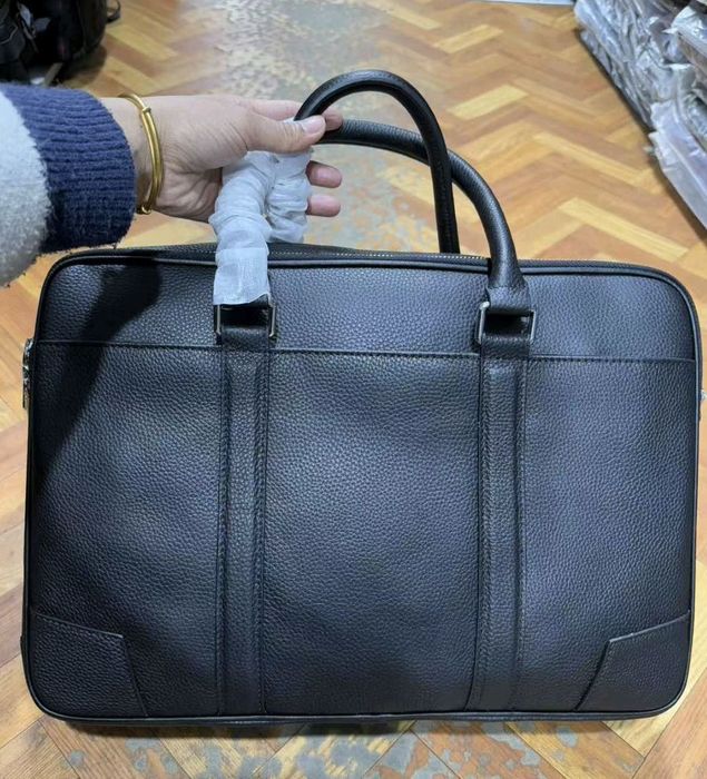 Чоловіча шкіряна сумка для ноутбука і документів