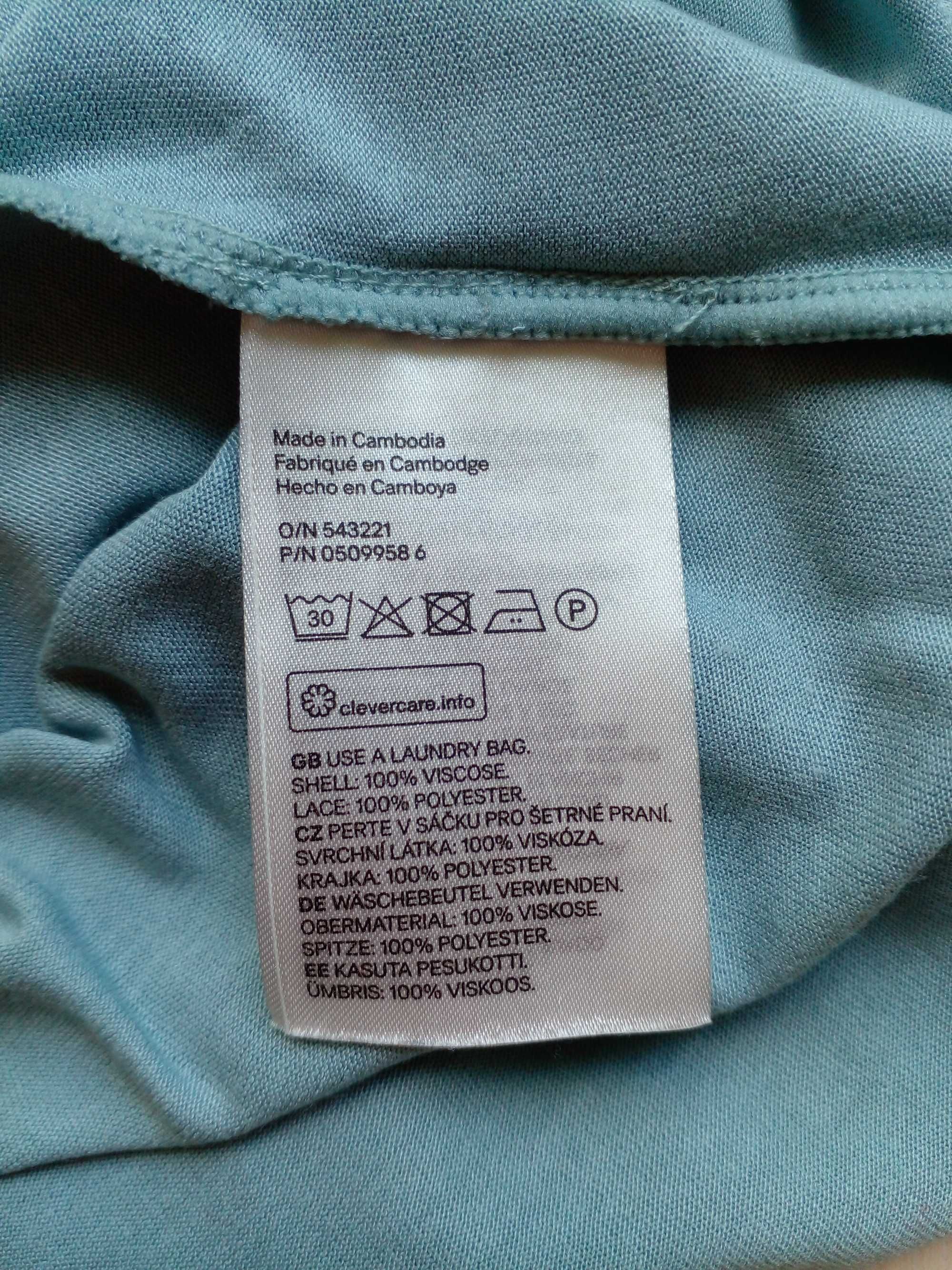 Летняя нежная майка топ футболка H&M красивая размер XS или 40 наш