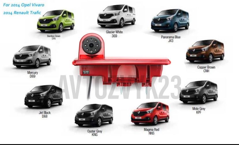 Камера заднего вида Opel Vivaro 2014/Renault Trafic 2014