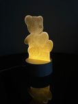 kreatywna lampka nocna w kształcie misia