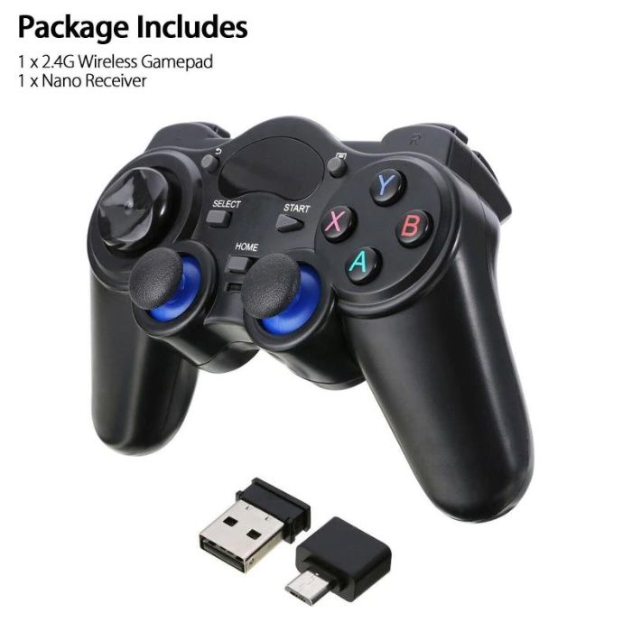 Comando gamepad para android, tablet, telefone, PC, TV, 2.4g sem fios