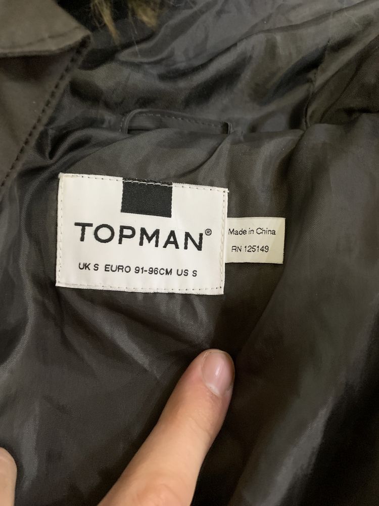 Пуховик TOPMAN зимняя куртка парка М