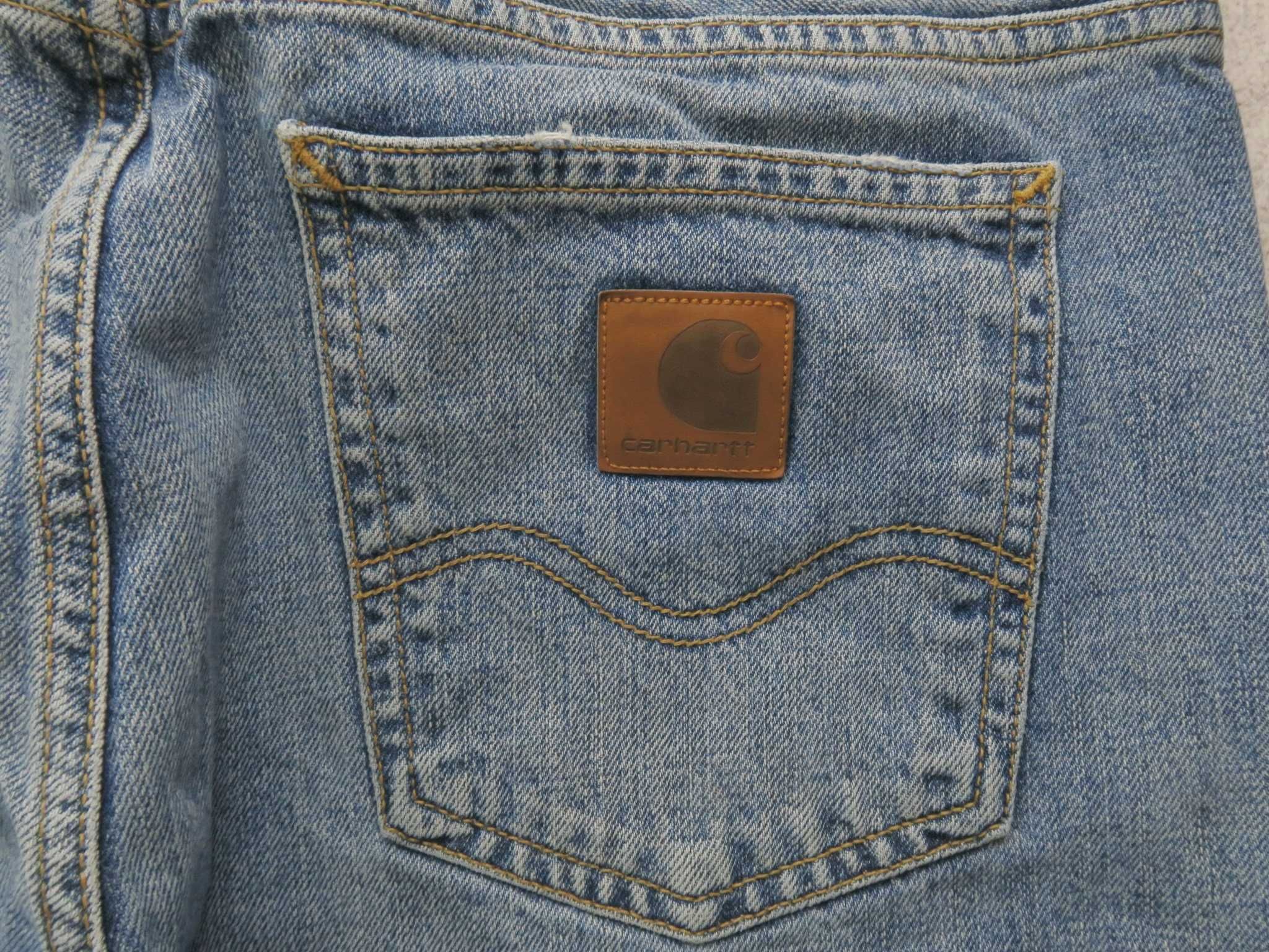 Carhartt spodnie jeansowe straight fit 34/34