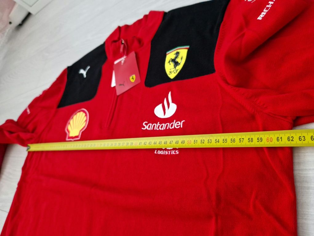 Sweter Scuderia Ferrari 2023, Puma, Formula 1,  F1, Leclerc, Sainz