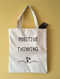 NOWA torebka shopper torba na ramie „Positive Thinking” Mossis A4