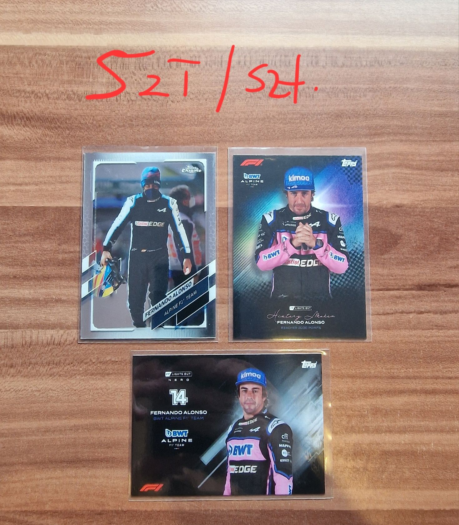 Topps F1 karty z różnych kolekcji