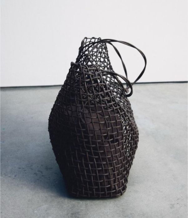 Сумка тоут Mango плетена