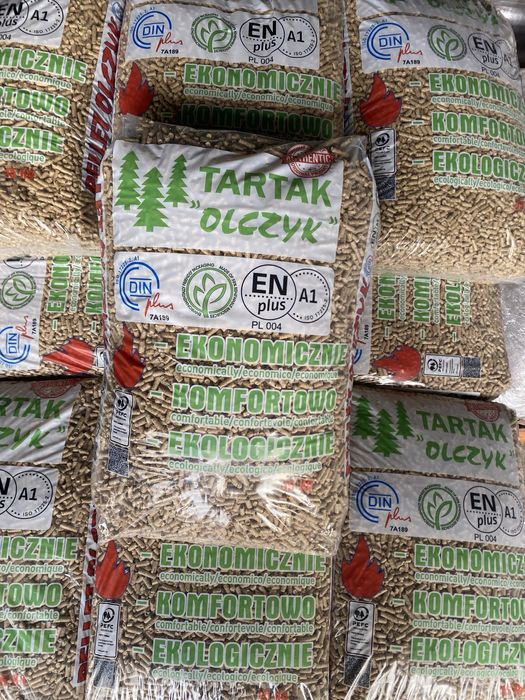 Pellet OLCZYK sosnowy,certyfikowany