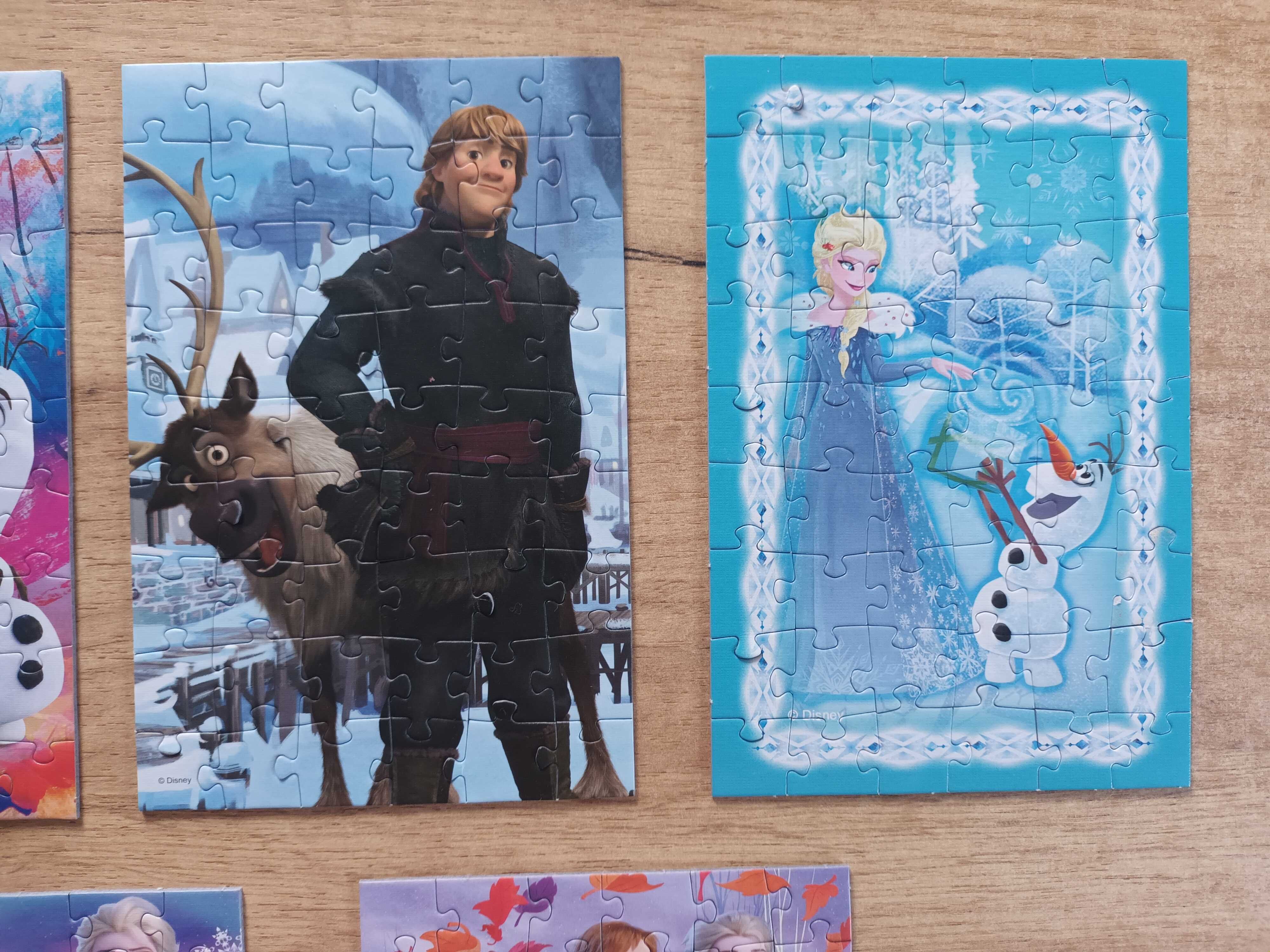 Zestaw MINI PUZZLE Kraina Lodu Elsa  Elza 5 zestawów