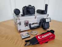 Canon A-1 + zestaw, stan kolekcjonerski