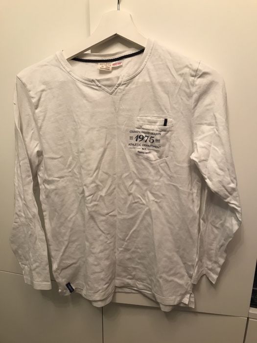 Bluzka Zara chłopięca 13/14 lat 164 cm biała