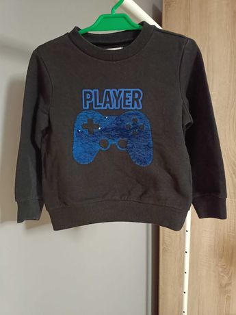 Czarna bluza bluzka gamer Play Station PS 98cm pad