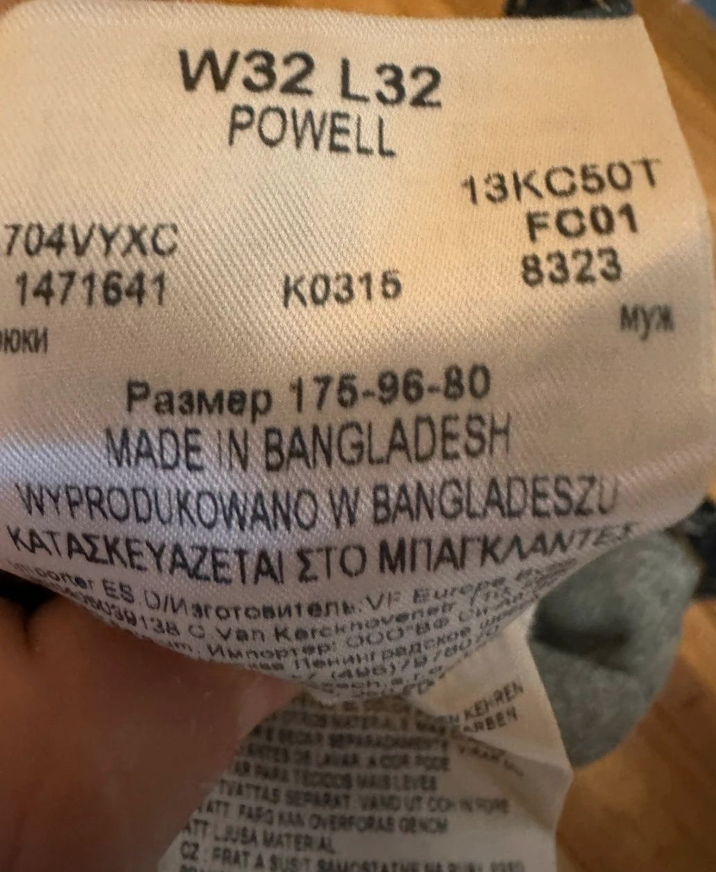 Calças Lee powell W32 L 32 novas sem etiqueta
