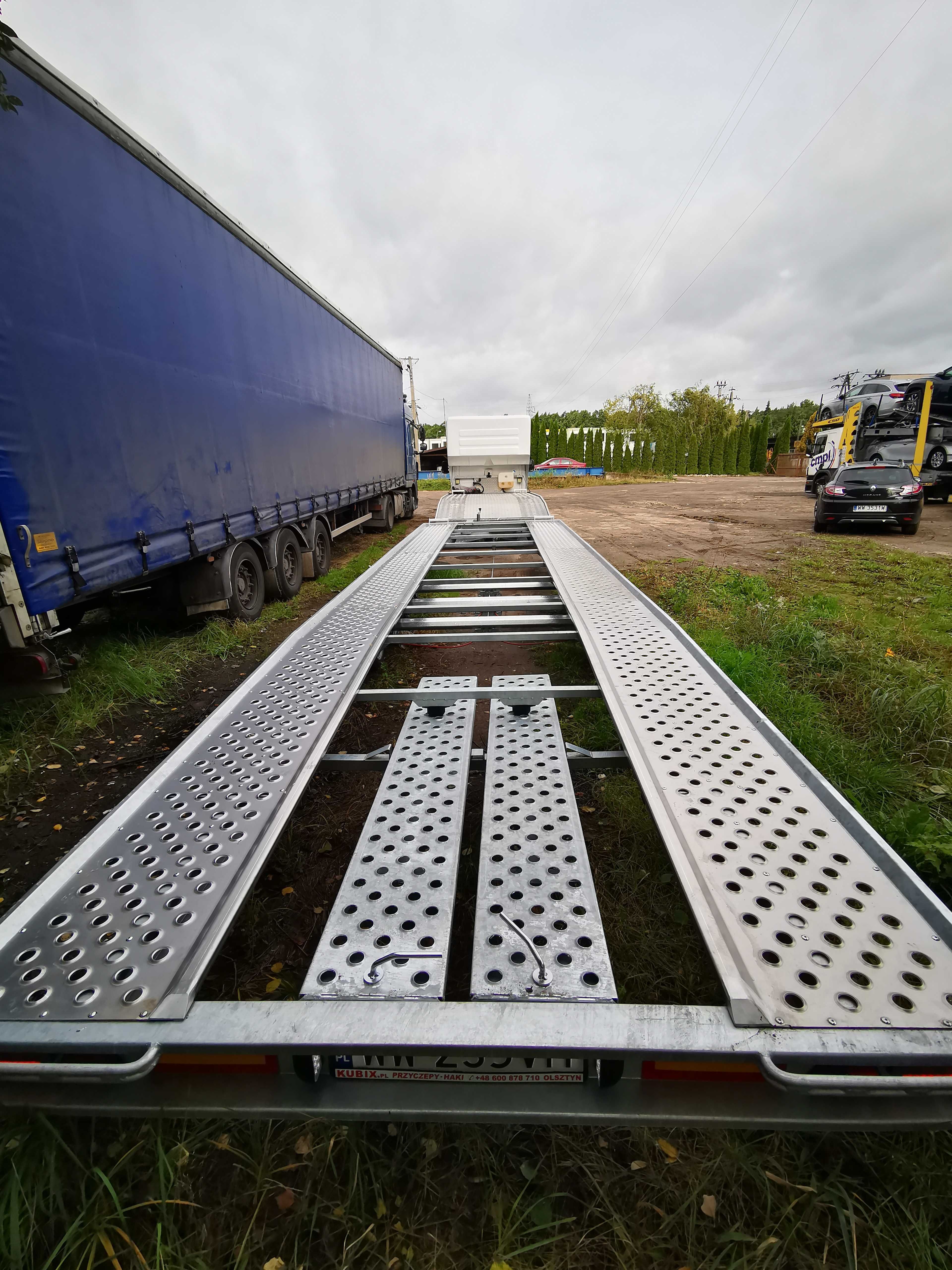 Transport aut osobowych i dostawczych autolaweta VDI2700 OCP Polska UE