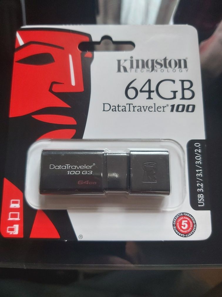 Kingston 64GB DataTraveler 100 G3 (USB 3.0 3.1 bardzo szybki