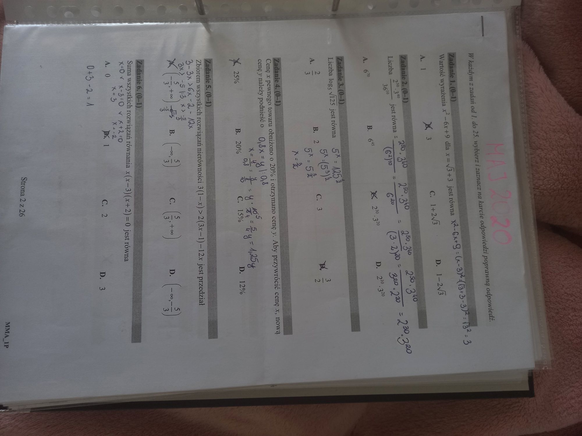 Notatki, rozwiązane matury, zadania, karta wzorów z matematyki