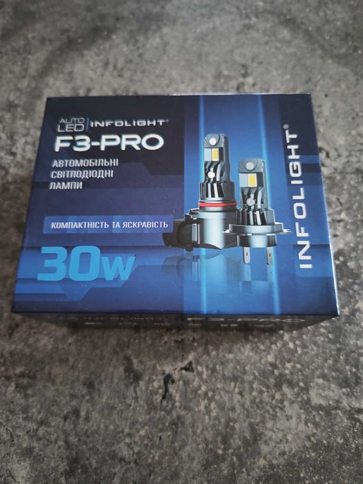 Лампи в фари LED InfoLight F3 Pro (цоколь HB3)