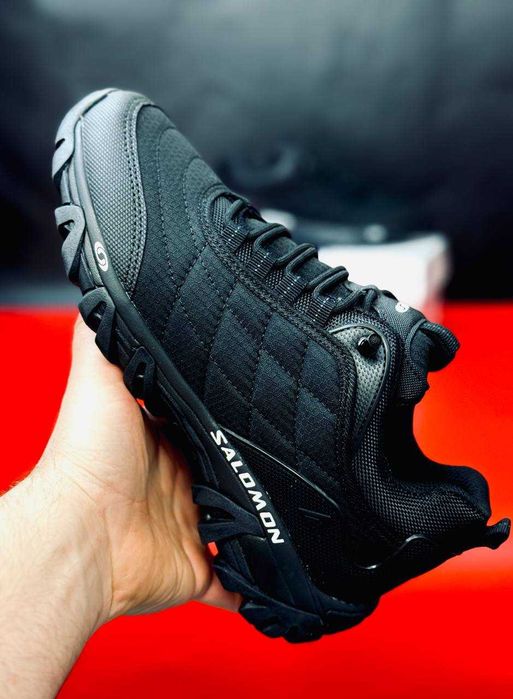 Salomon Black GORE-TEX Мужские непромокаемые осенние кроссовки саламон