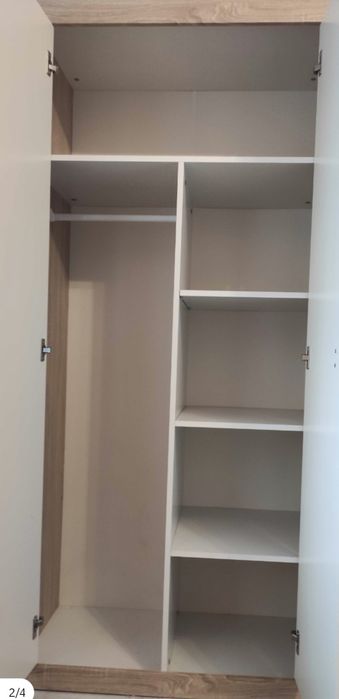 Szafa 90 plus biurko narożne ze słupkiem