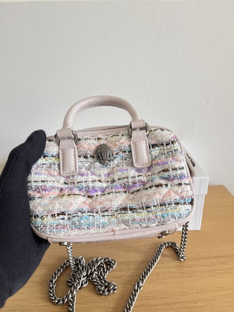 Kurt Geiger tweedowa torba do ręki  kensington kopertówka nowa