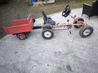 Gokart na pedały + przyczepka