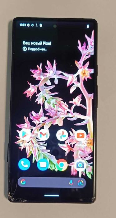 Телефон Google pixel 6 оригинал , есть скол на стекле,  Android 16
