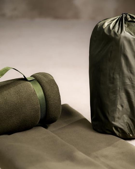 Тактичний флісовий плед, тепла похідна ковдра з чохлом