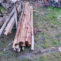 Stemple budowlane drewniane długie i krótkie