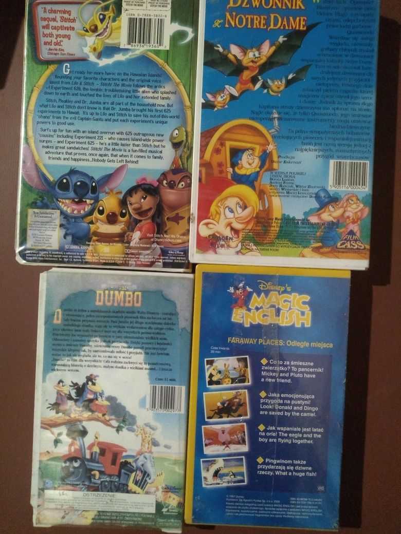 Kasety vhs bajki