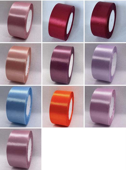 Атласна стрічка 4 см , клей, метелики