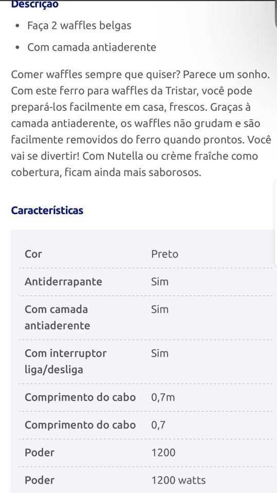 Maquina de Fazer WAFFLE