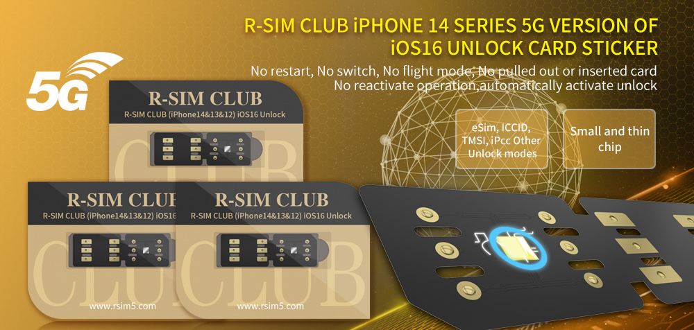 R-Sim Club II Card, Декодирование sim-карт на iPhone7/8/10/11/12/13/14