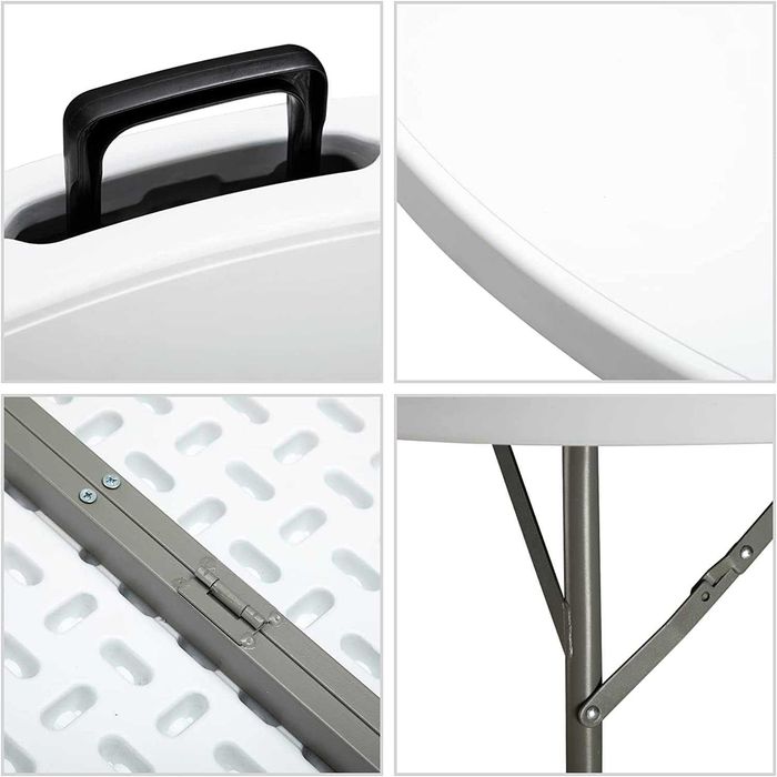 Nowy stolik kempingowy / stół / blat / okrągły / 122 cm !A237!