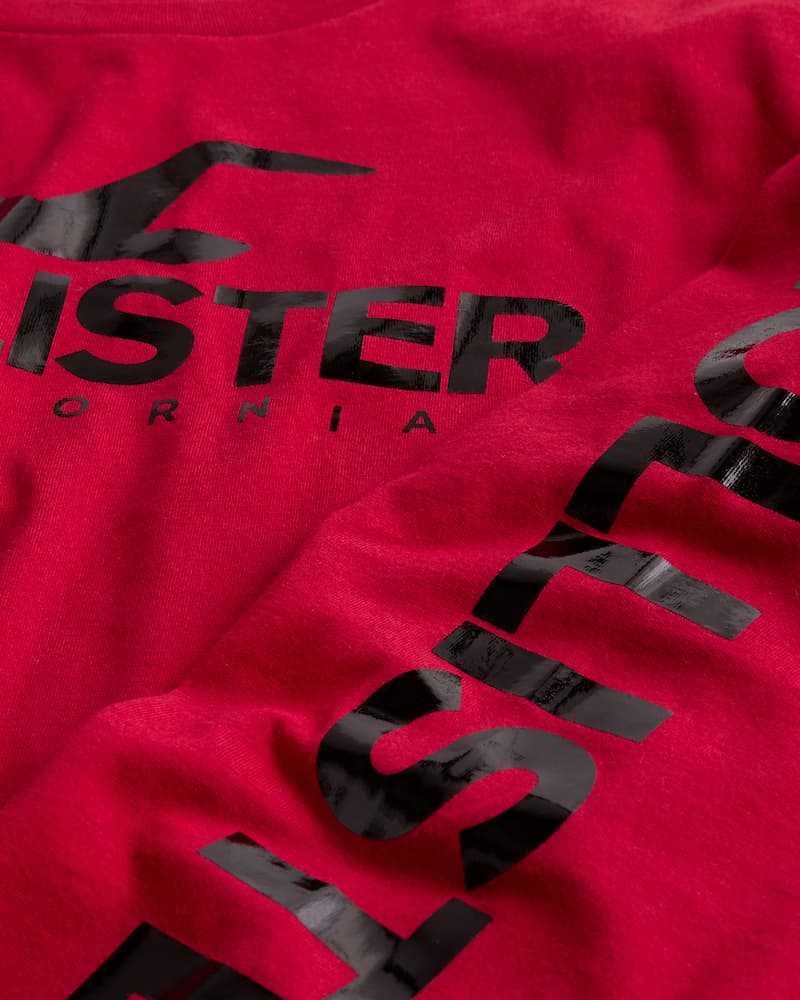 T-shirt Long sleeves Hollister Co. size M Print Logo Graphic Tee