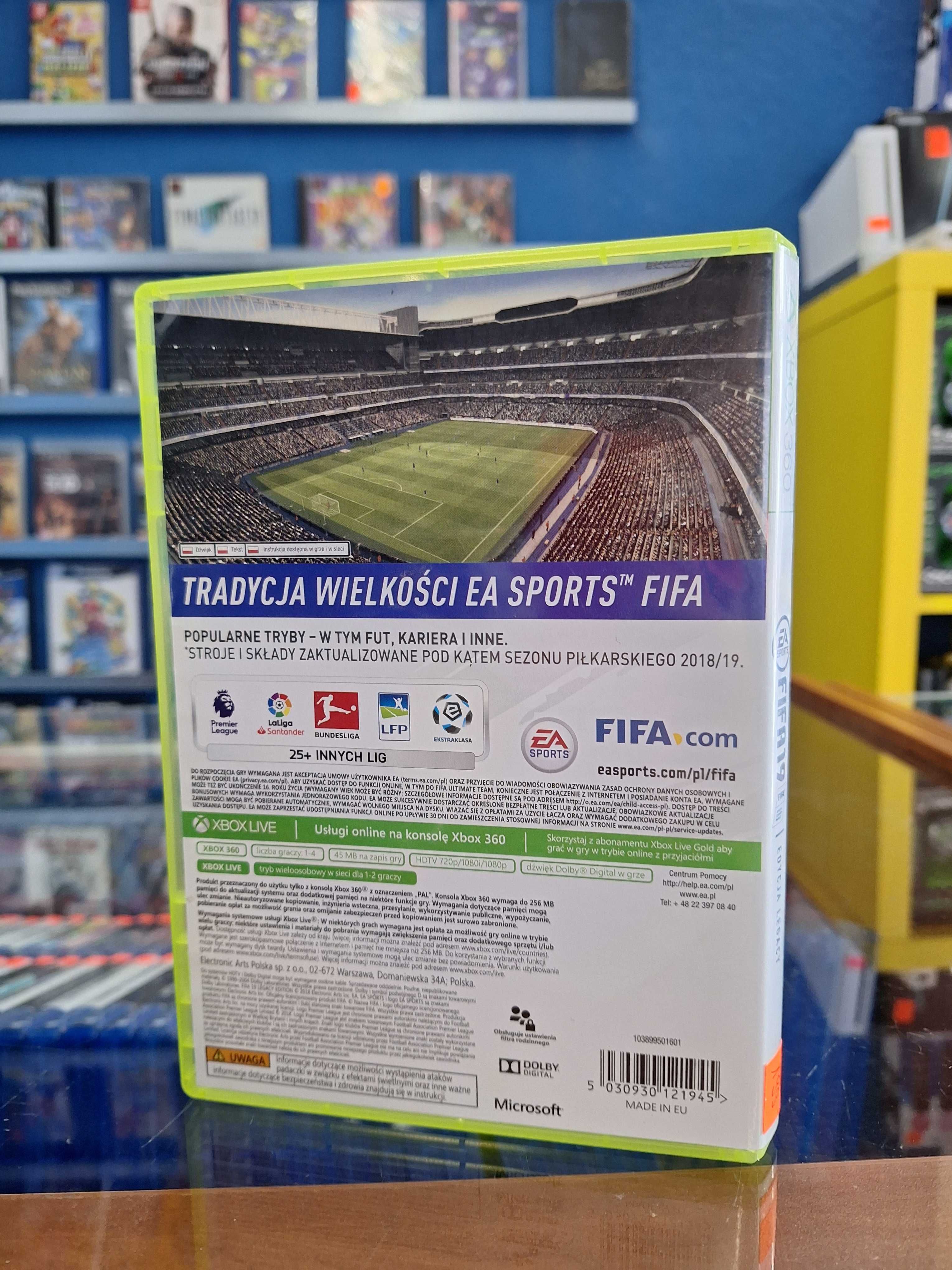 Fifa 19 Edycja Legacy Xbox 360, BDB, CentrumGrania