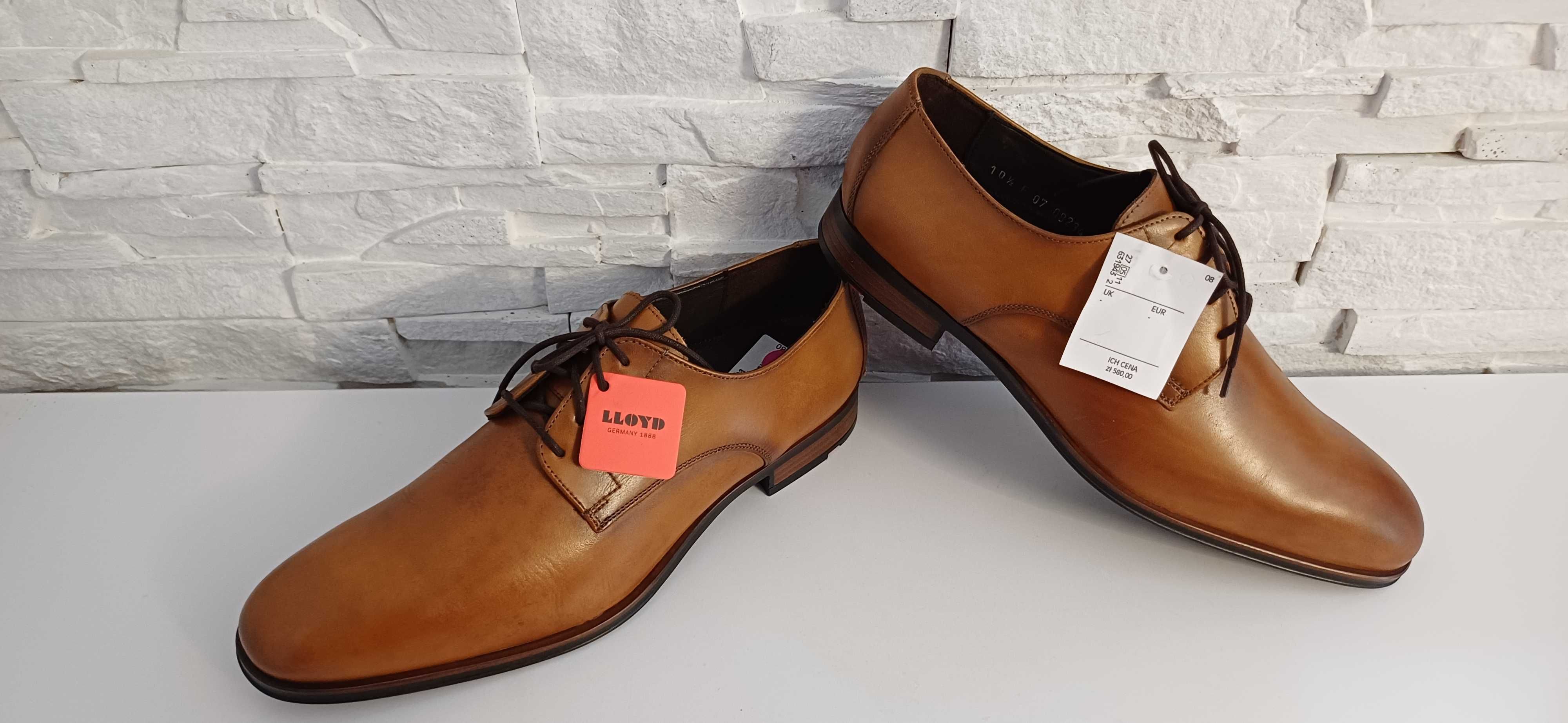 Buty wizytowe LLOYD roz.44,5 Uk.10,5 wkł.30 cm.
