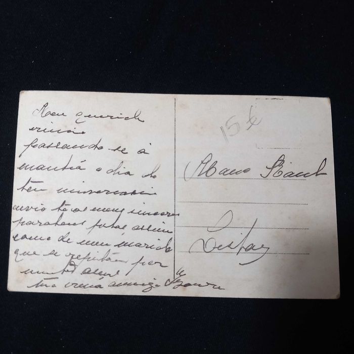 Postal ilustrado romântico