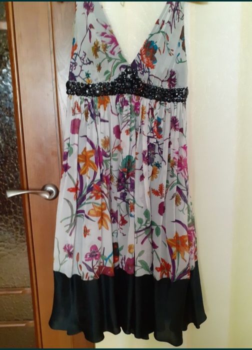 Платье Сарафан шелк ZARA S размер