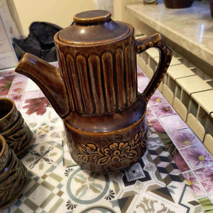 Dzbanek i kubkki z PRL