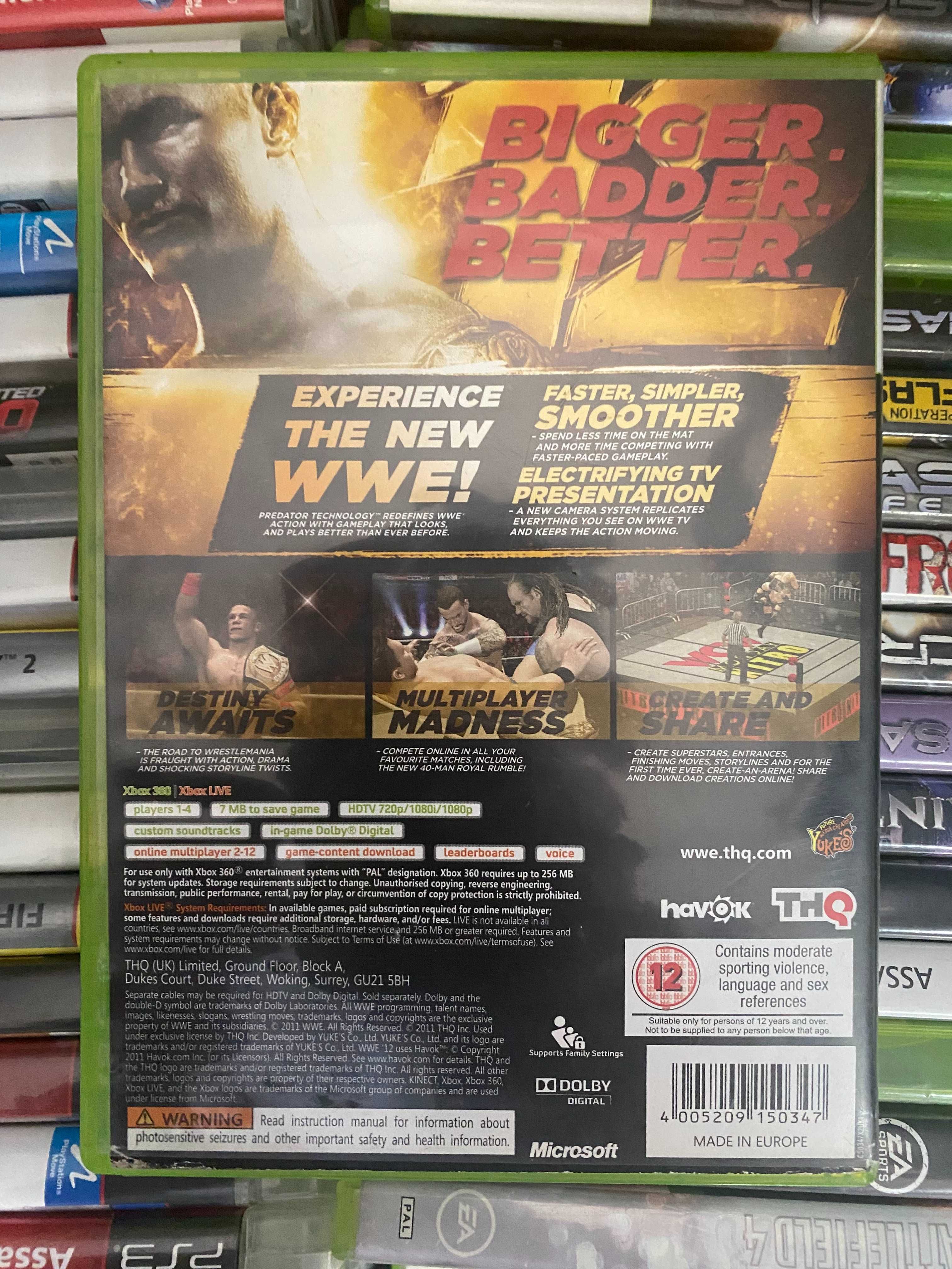 WW 12(WWE 12)|Xbox 360