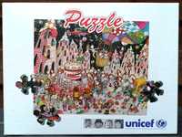 Puzzle 200 Unicef Nowe w folii 7700 Happy Birthday nie 1000