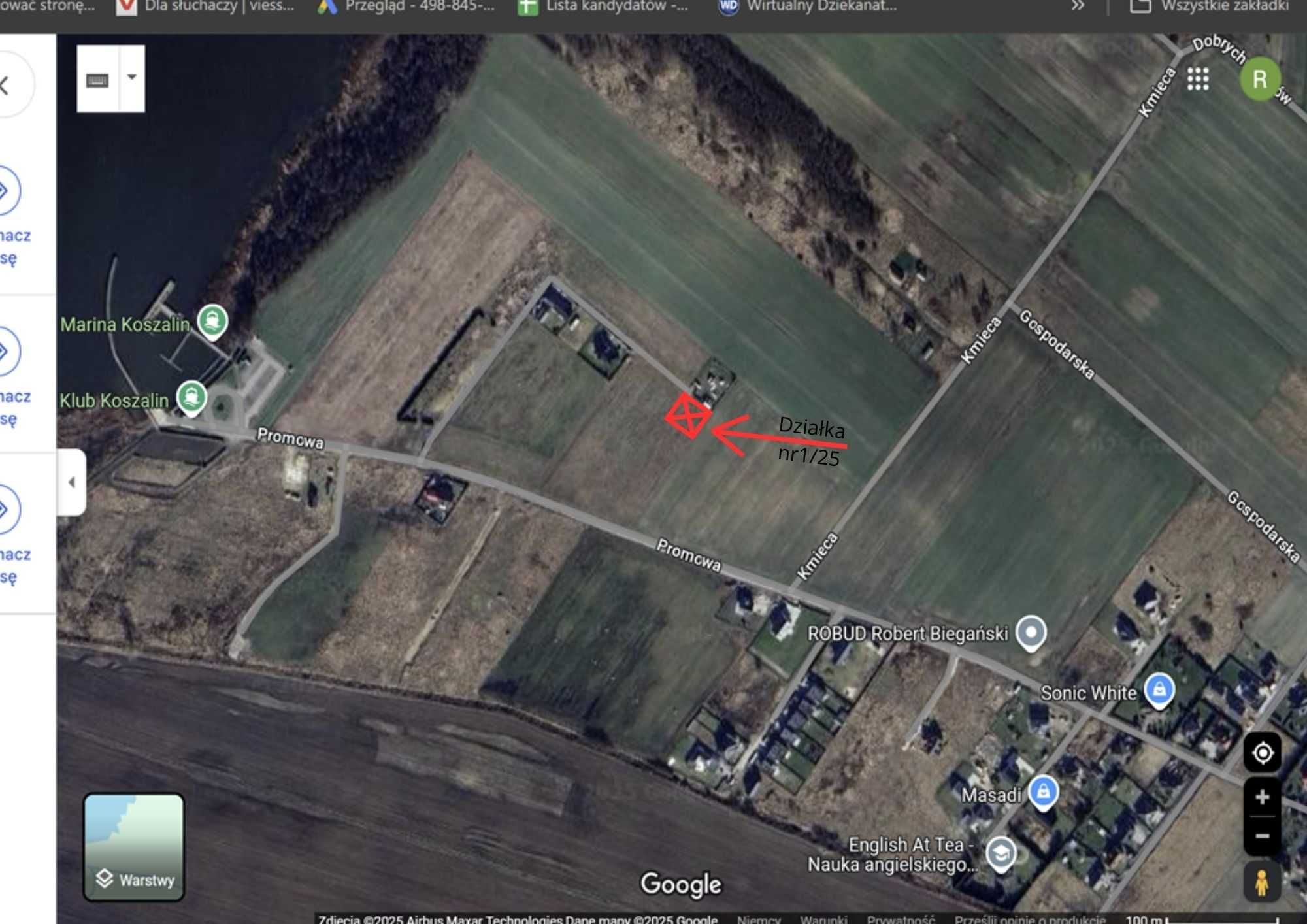 Działka Jamno-Koszalin 1000m2